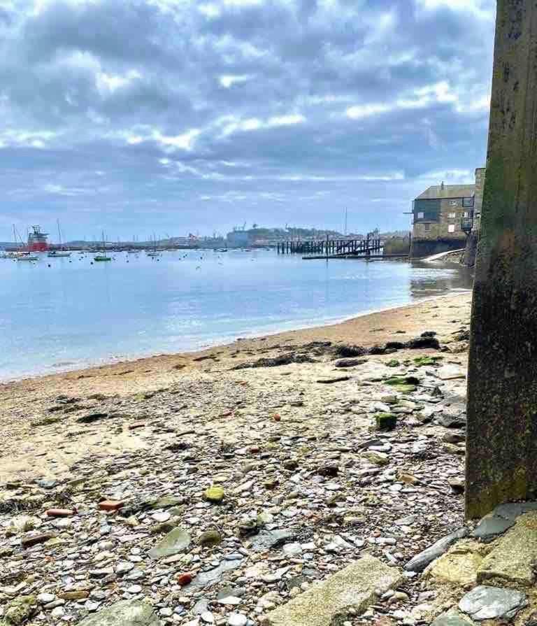 Stunning Waterfront Apartment With Spectacular Views & Parking At 'Captains Loft' Falmouth Exterior foto